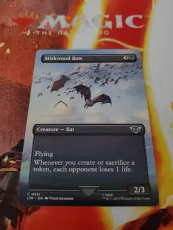 Mtg. Mirkwood Bats. Borderless. Lord of the Rings. Pack Fresh - Image 1