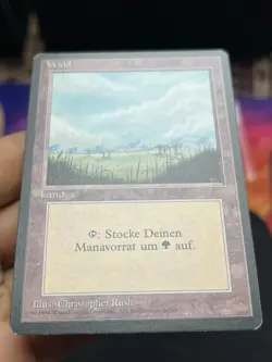 German FBB • Misprint Wald "Forest Plains" • NM / Never Played • Mtg (2042) - Image 2