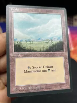 German FBB • Misprint Wald "Forest Plains" • NM / Never Played • Mtg (2042) - Image 3