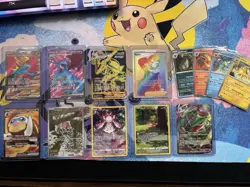 Pokemon TCG 13 Card Lot of Full Arts, VMAX, Holos, English Various Sets NM - Image 1