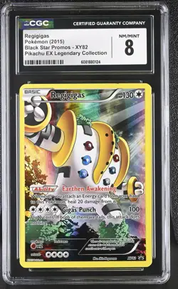 CGC 8 Regigigas 2015 Black Star Promos XY82 Pokemon Card - Image 1