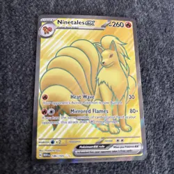 Pokemon TCG Ninetales EX Card 186/165 Full Art 151 Card NM - Image 1