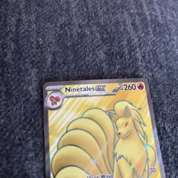 Pokemon TCG Ninetales EX Card 186/165 Full Art 151 Card NM - Image 3