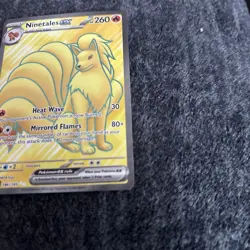 Pokemon TCG Ninetales EX Card 186/165 Full Art 151 Card NM - Image 5