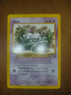 Pokemon Mew Card 47 Promo Black Star Wizards of the Coast Near Mint - Image 1