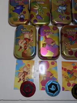 Pokemon 151 Mini Tin Set Of 9 With Coin And Art Card No Packs - Image 5