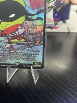 MTG: Teenage Mutant Ninja Turtles - Dark Leo & Shredder #289 - Showcase Foil - Image 4