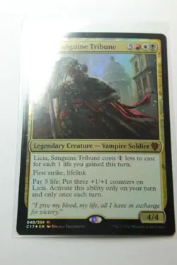 MTG Licia Sanguine Tribune x1-Foil -Commander 2017-Lightly Played - Image 1