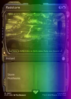 MTG Magic the Gathering Radstorm (857/1189) Fallout LP FOIL- SURGE - Image 1