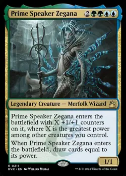 MTG Magic the Gathering Prime Speaker Zegana (211/573) Ravnica Remastered LP - Image 1