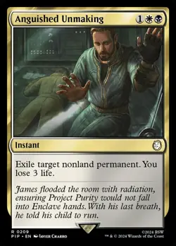 MTG Magic the Gathering Anguished Unmaking (209/1189) Fallout NM - Image 1