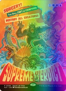 MTG Magic the Gathering Supreme Verdict (26/29) Secret Lair Showdown NM FOIL - Image 1