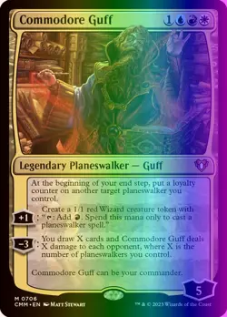 MTG Magic the Gathering Commodore Guff (706/1455) Commander Masters NM FOIL - Image 1