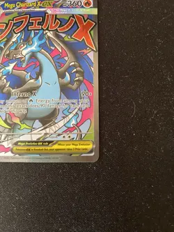 2025 Pokemon Mega Evolution Black Star Promos Mega Charizard X ex #023 - Image 4