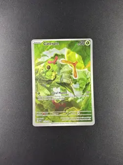 Caterpie 172/165 Illustration Rare Sv: Scarlet & Violet 151 Holo Pokemon TCG - Image 1