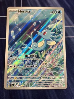 Horsea 067/064 Sv: Shrouded Fable Holo Illustration Rare Pokemon TCG - Image 1