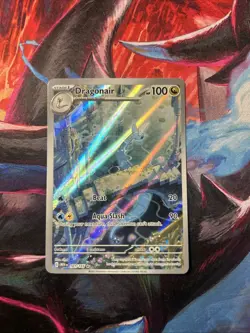Pokemon TCG Dragonair Scarlet & Violet 151 Illustration Rare Holo Card 181/165 - Image 1