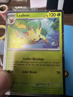 Leafeon - Cosmos Holo w/ Swirl 🌀 NM - SV: Scarlet & Violet Promo Pokemon #170 - Image 1