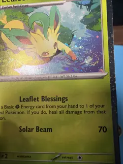 Leafeon - Cosmos Holo w/ Swirl 🌀 NM - SV: Scarlet & Violet Promo Pokemon #170 - Image 2