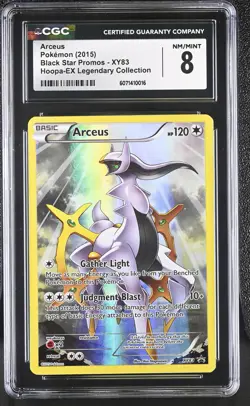 CGC 8 Arceus Black Star Promo XY83 Pokemon Card - Image 1