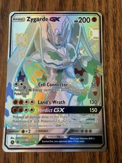 Pokemon Zygarde GX Shiny Holo Rare Full Art Hidden Fates SV65/SV94 Holo - Image 1