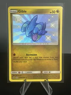 Pokemon TCG Gible SV38/SV94 Shiny Vault Holo Rare Hidden Fates - Image 1
