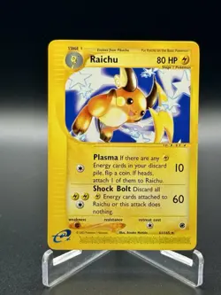 Pokemon TCG Expedition Base Set Raichu 61/165 Non Holo Rare Near Mint - Image 1