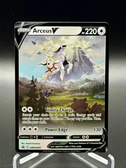 Pokemon TCG Arceus V SWSH204 Black Star Promo Figure Collection Near Mint - Image 1