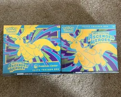 Pokemon TCG Ascended Heroes ETB Pair: Pokemon Center PC Exclusive And Regular - Image 1