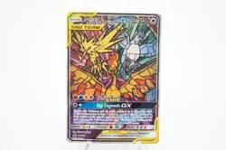 Pokemon TCG Hidden Fates Moltres & Zapdos & Articuno GX SM210 Promo CRIMP ERROR - Image 1
