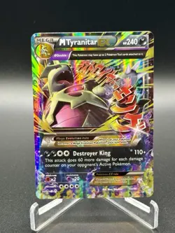 Pokemon TCG M Tyranitar EX Ultra Rare Ancient Origins 43/98 MP/LP SEE PICTURES - Image 1