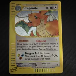 Pokemon Dragonite 9/165 Expedition Base Set Holo Rare 100 HP Stage 2 Nintendo - Image 1
