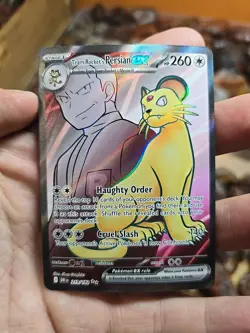 Pokemon TCG Team Rockets Persian EX Full Art 219/182 Destined Rivals Ultra Rare - Image 1