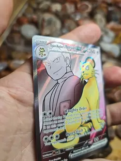 Pokemon TCG Team Rockets Persian EX Full Art 219/182 Destined Rivals Ultra Rare - Image 5