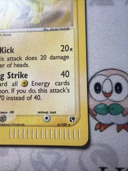 Jolteon Holo - Ex Sandstorm (6/100) - ENG - Wotc Pokemon Vintage DMG Crease - Image 4