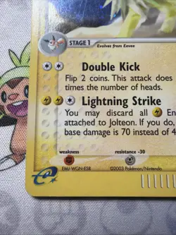 Jolteon Holo - Ex Sandstorm (6/100) - ENG - Wotc Pokemon Vintage DMG Crease - Image 5