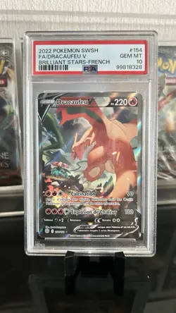 Carte Pokemon Dracaufeu V 154/172 Stars Etincelantes Psa 10 Fr Alt - Image 1