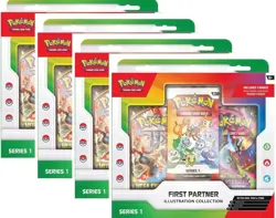 Pokemon TCG First Partner Illustration Collection Series 1 Boxes - Sealed x4 - Image 1