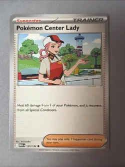 Pokemon TCG * Mega Evolution * 123/132 Pokemon Center Lady Common * FRESH PK - Image 1