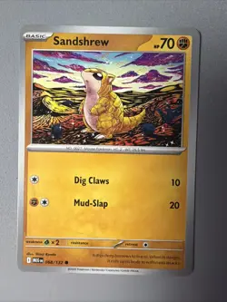 Pokemon TCG * Mega Evolution * 68/132 Sandshrew Common * FRESH PK - Image 1