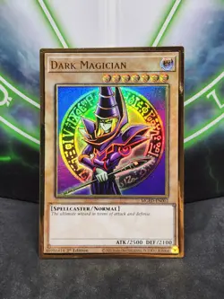 Yugioh Dark Magician MGED-EN002 Premium Gold Rare 1st Edition NM - Image 1