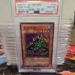 2002 YU-GI-OH! METAL RAIDERS MRD-104 YADO KARU - 1st Ed- PSA 10 POP 20 - Image 1
