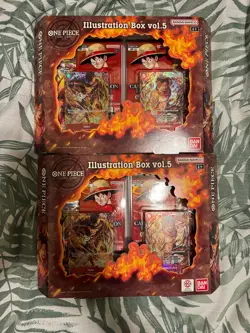 2 boxes One Piece TCG: One Piece Illustration Box Volume 5 New Factory Sealed - Image 1