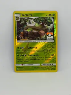 Pokemon Card Torterra 9/156 League Promo Stamped HOLO RARE - NM - Image 1