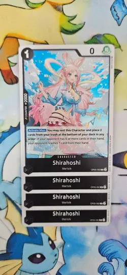 4X Shirahoshi OP05 OP05-082 R Playset - One Piece Card Game - Image 1