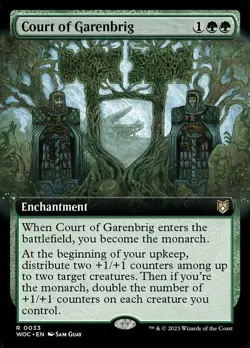 1 x Court of Garenbrig - Foil - Extended Art - Commander: Wilds of Eldraine - N - Image 1
