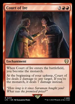 4 x Court of Ire - Commander: The Lord of the Rings: Tales of Middle-Earth - NM- - Image 1