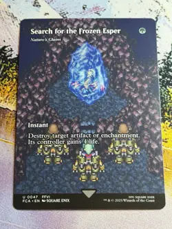 Search for the Frozen Esper - Nature's Claim - Showcase Final Fantasy MTG NM - Image 3