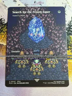 Search for the Frozen Esper - Nature's Claim - Showcase Final Fantasy MTG NM - Image 4