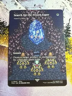 Search for the Frozen Esper - Nature's Claim - Showcase Final Fantasy MTG NM - Image 5